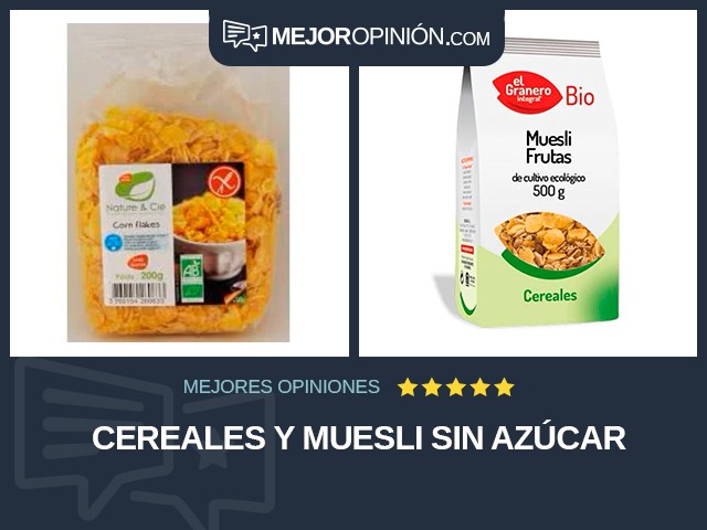 Cereales y muesli Sin azúcar