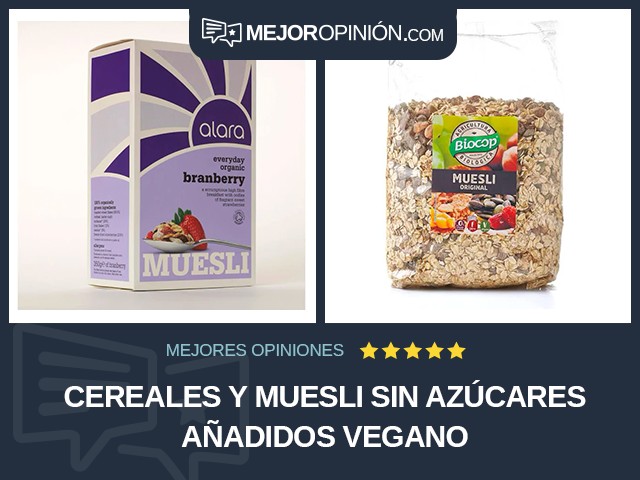 Cereales y muesli Sin azúcares añadidos Vegano