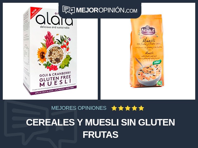 Cereales y muesli Sin gluten Frutas