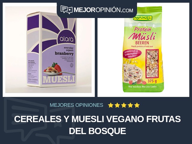 Cereales y muesli Vegano Frutas del bosque