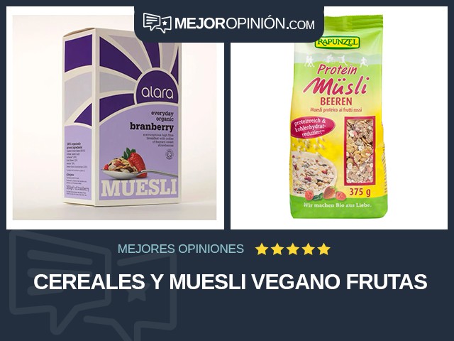 Cereales y muesli Vegano Frutas