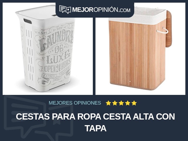 Cestas para ropa Cesta alta Con tapa