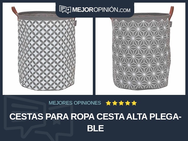 Cestas para ropa Cesta alta Plegable