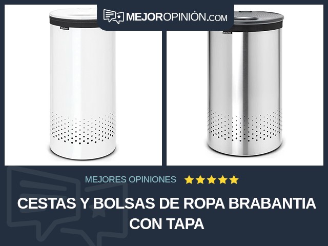 Cestas y bolsas de ropa Brabantia Con tapa