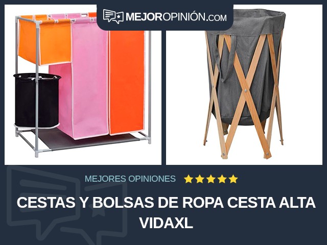 Cestas y bolsas de ropa Cesta alta vidaXL