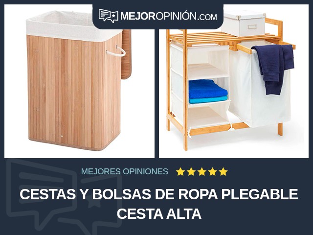 Cestas y bolsas de ropa Plegable Cesta alta