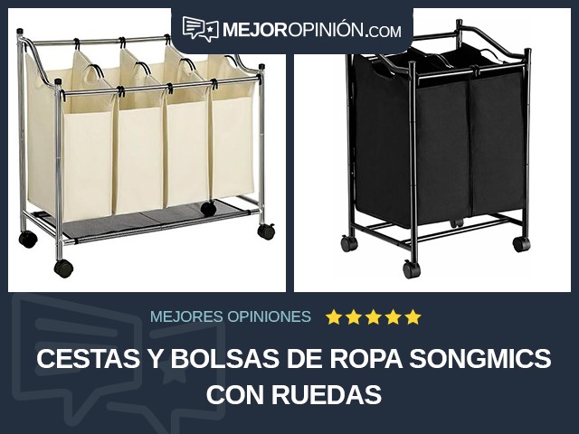 Cestas y bolsas de ropa Songmics Con ruedas