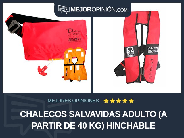 Chalecos salvavidas Adulto (a partir de 40 kg) Hinchable