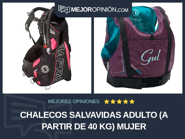 Chalecos salvavidas Adulto (a partir de 40 kg) Mujer