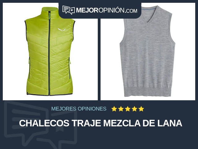 Chalecos Traje Mezcla de lana