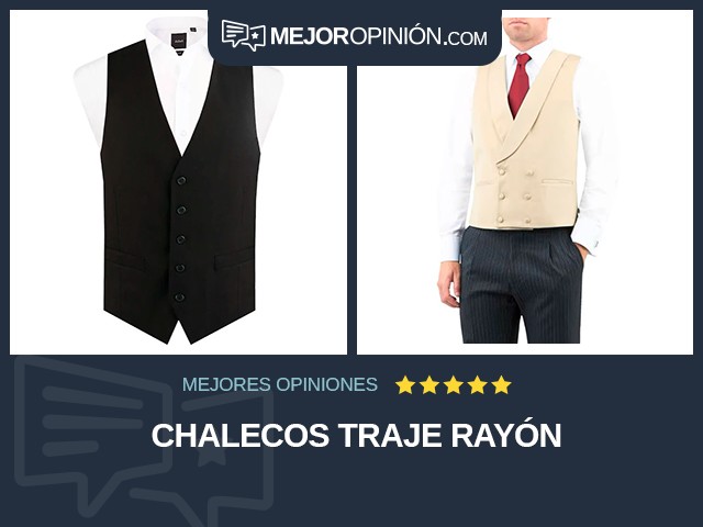 Chalecos Traje Rayón