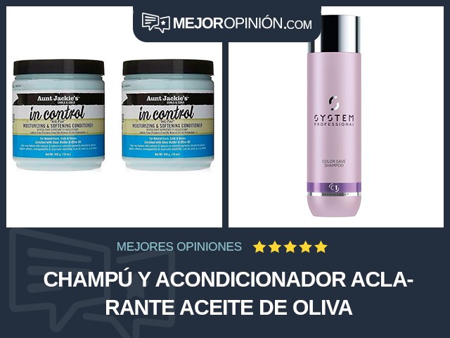 Champú y acondicionador Aclarante Aceite de oliva