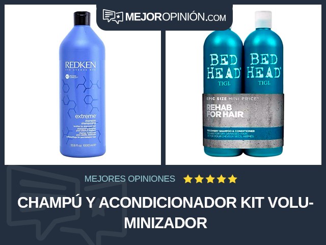 Champú y acondicionador Kit Voluminizador