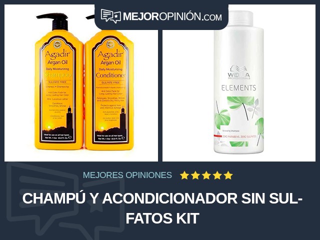 Champú y acondicionador Sin sulfatos Kit