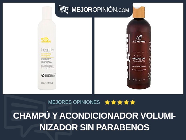 Champú y acondicionador Voluminizador Sin parabenos