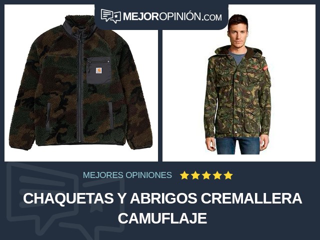 Chaquetas y abrigos Cremallera Camuflaje