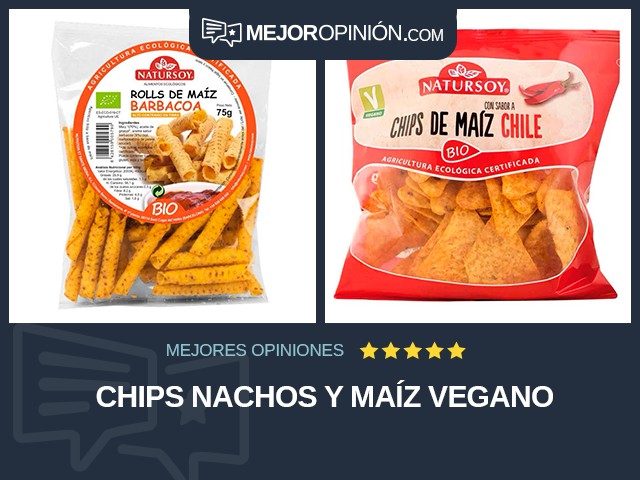 Chips Nachos y maíz Vegano