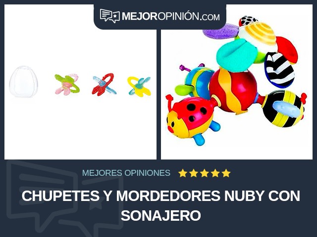 Chupetes y mordedores Nuby Con sonajero