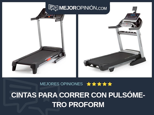 Cintas para correr Con pulsómetro ProForm