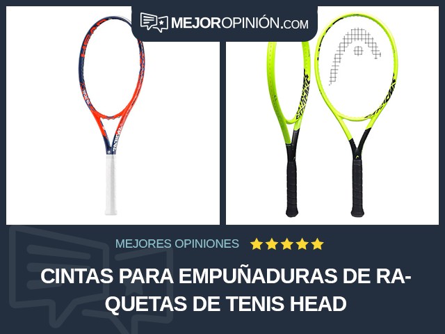 Cintas para empuñaduras de raquetas de tenis HEAD