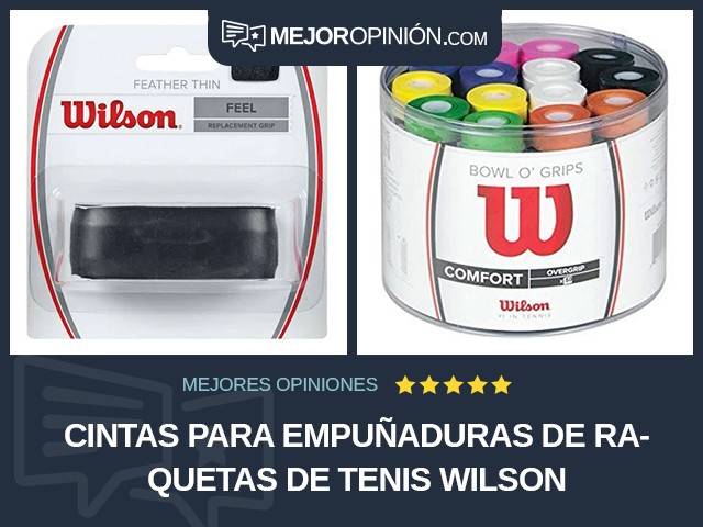 Cintas para empuñaduras de raquetas de tenis Wilson