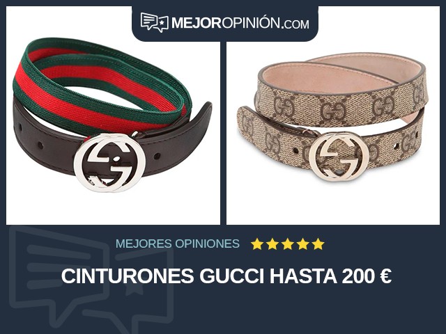 Cinturones Gucci Hasta 200 €