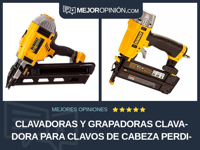 Clavadoras y grapadoras Clavadora para clavos de cabeza perdida DEWALT