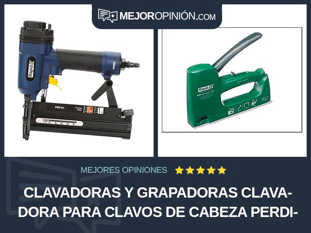 Clavadoras y grapadoras Clavadora para clavos de cabeza perdida Rapid