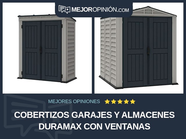 Cobertizos garajes y almacenes Duramax Con ventanas