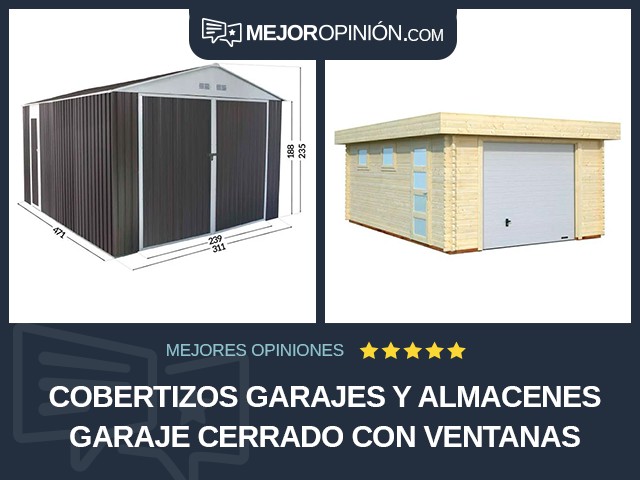 Cobertizos garajes y almacenes Garaje cerrado Con ventanas