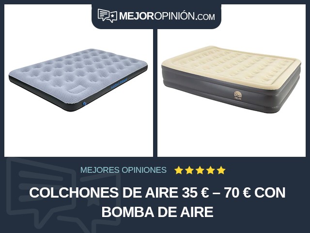 Colchones de aire 35 € – 70 € Con bomba de aire