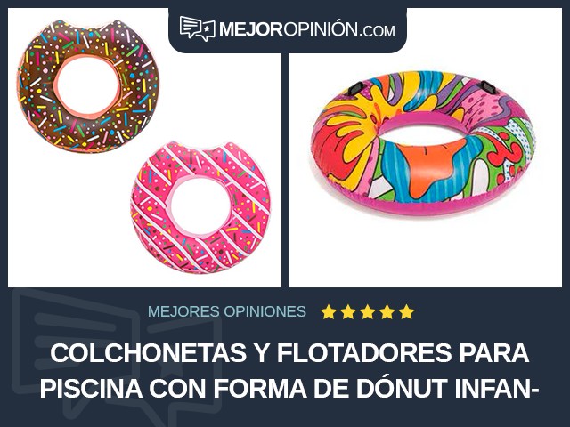 Colchonetas y flotadores para piscina Con forma de dónut Infantiles