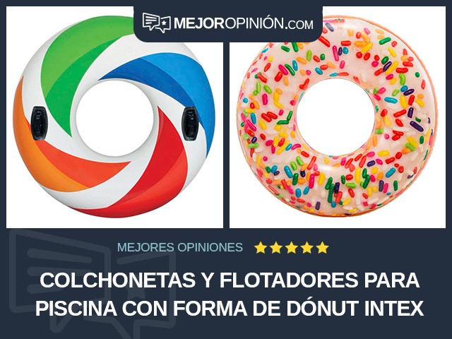 Colchonetas y flotadores para piscina Con forma de dónut Intex