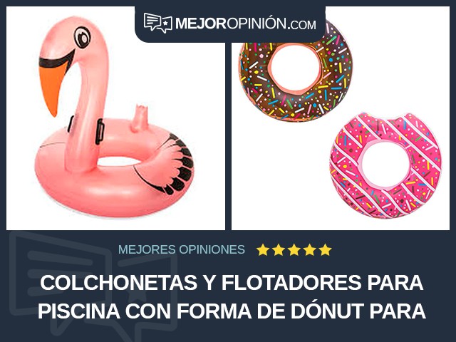 Colchonetas y flotadores para piscina Con forma de dónut Para piscina