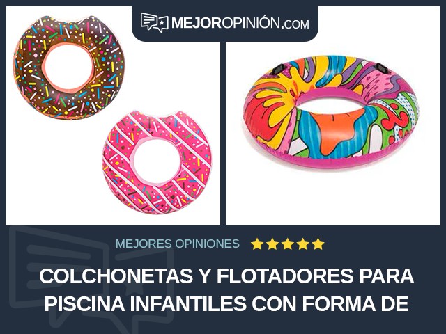 Colchonetas y flotadores para piscina Infantiles Con forma de dónut