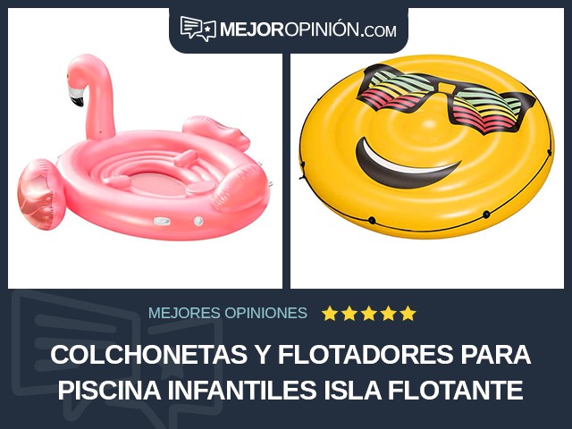 Colchonetas y flotadores para piscina Infantiles Isla flotante