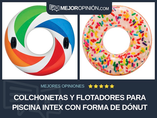 Colchonetas y flotadores para piscina Intex Con forma de dónut