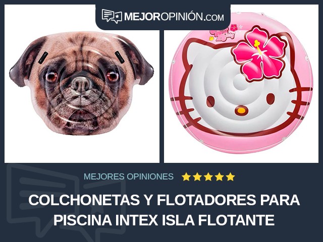 Colchonetas y flotadores para piscina Intex Isla flotante