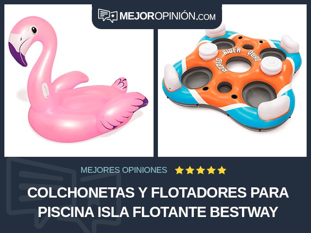 Colchonetas y flotadores para piscina Isla flotante Bestway