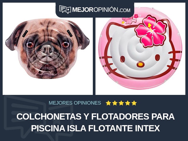 Colchonetas y flotadores para piscina Isla flotante Intex