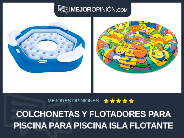 Colchonetas y flotadores para piscina Para piscina Isla flotante