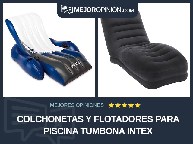 Colchonetas y flotadores para piscina Tumbona Intex