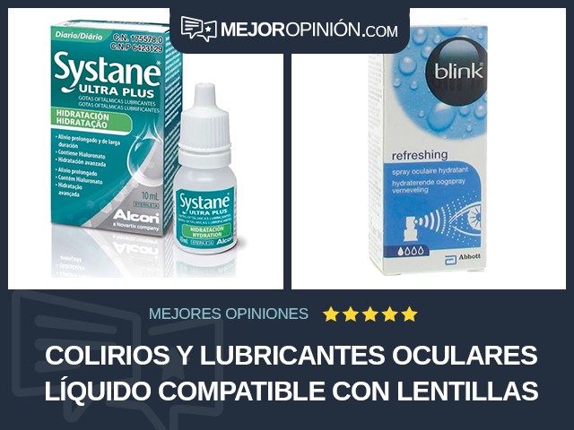 Colirios y lubricantes oculares Líquido Compatible con lentillas