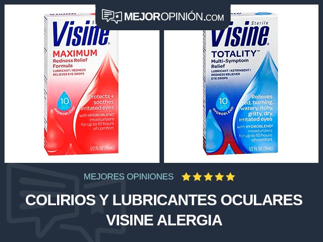 Colirios y lubricantes oculares Visine Alergia