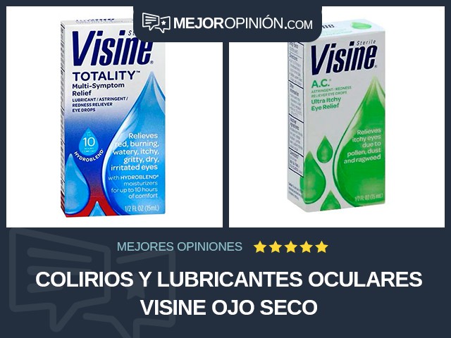 Colirios y lubricantes oculares Visine Ojo seco