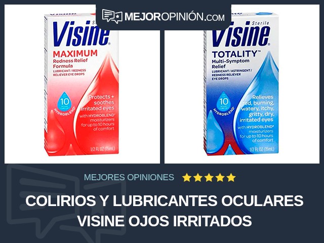 Colirios y lubricantes oculares Visine Ojos irritados