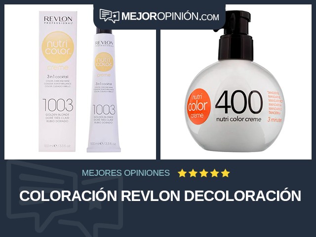 Coloración Revlon Decoloración