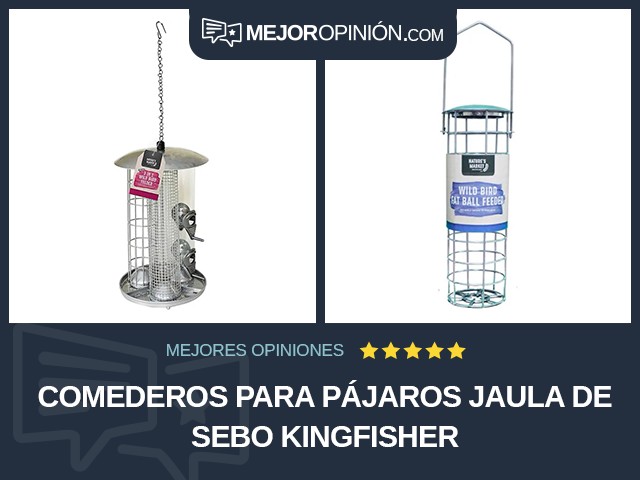 Comederos para pájaros Jaula de sebo Kingfisher