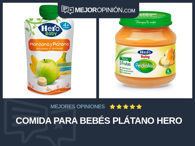 Comida para bebés Plátano Hero