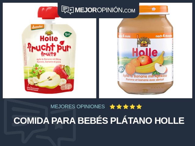 Comida para bebés Plátano Holle